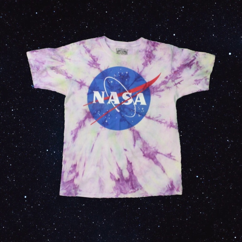 NASA T-shirt tie dye